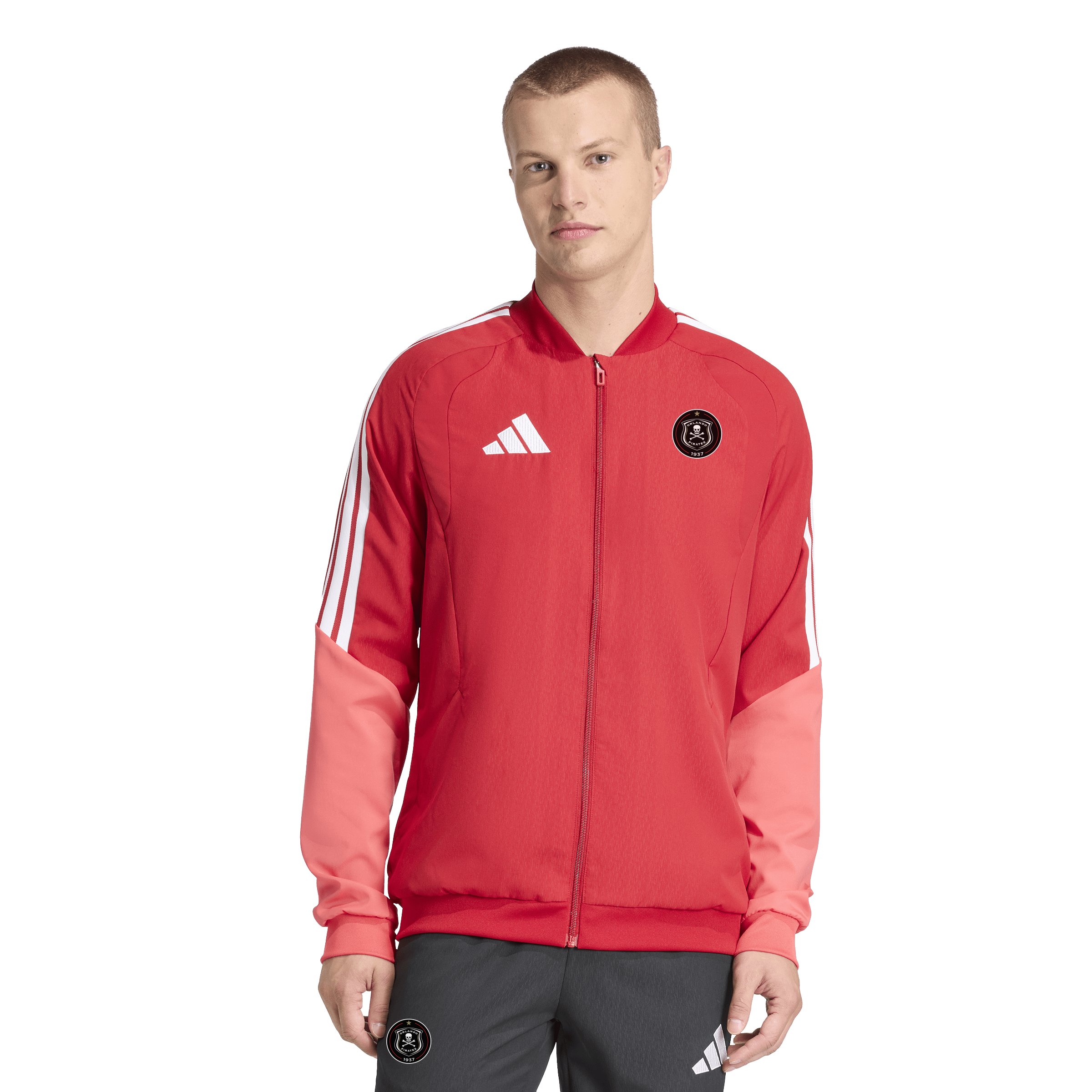 Orlando Pirates Adidas Tiro 26 Competition Presentation Jacket Team Power Red Semi Lucid Red White