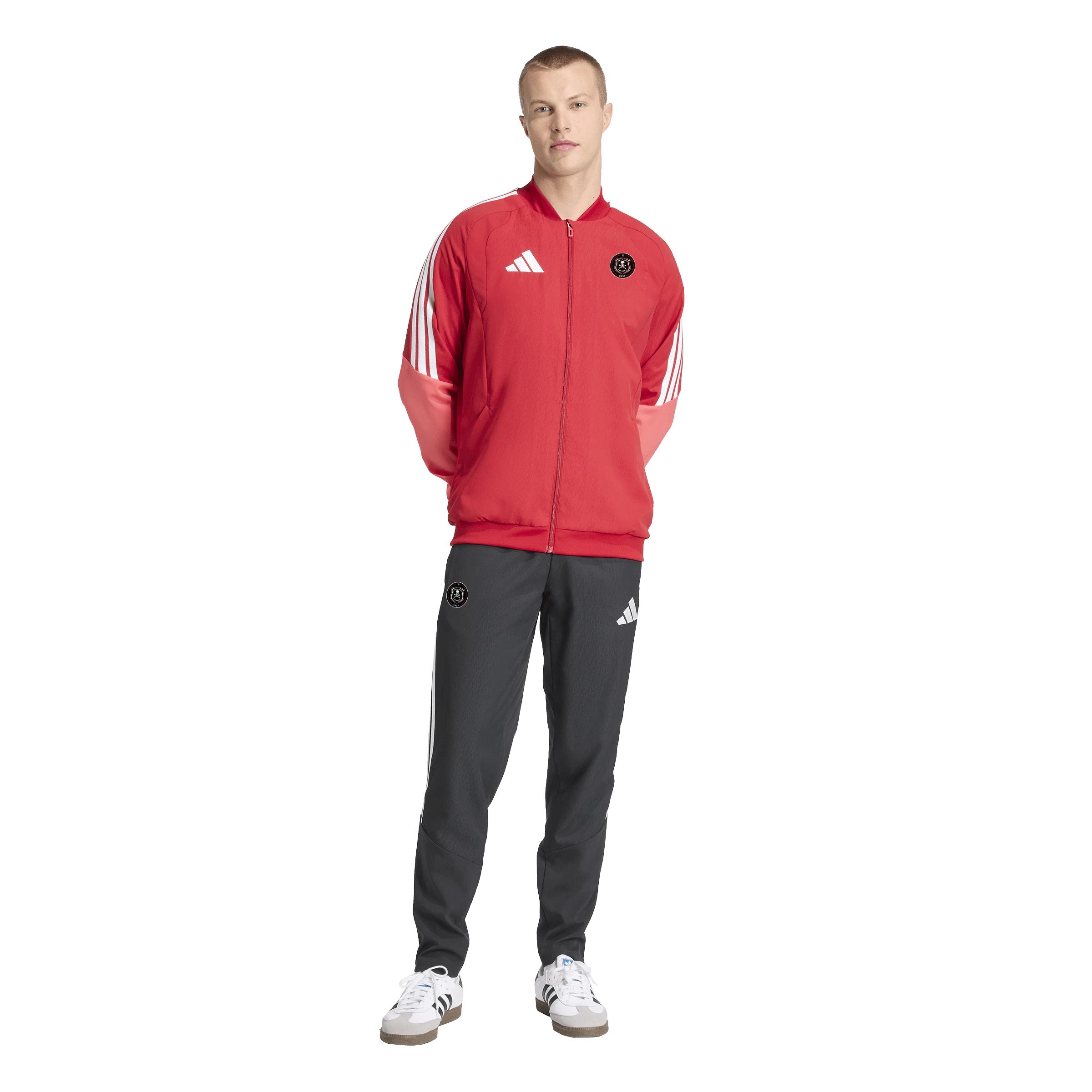 Orlando Pirates Adidas Tiro 26 Competition Presentation Jacket Team Power Red Semi Lucid Red White