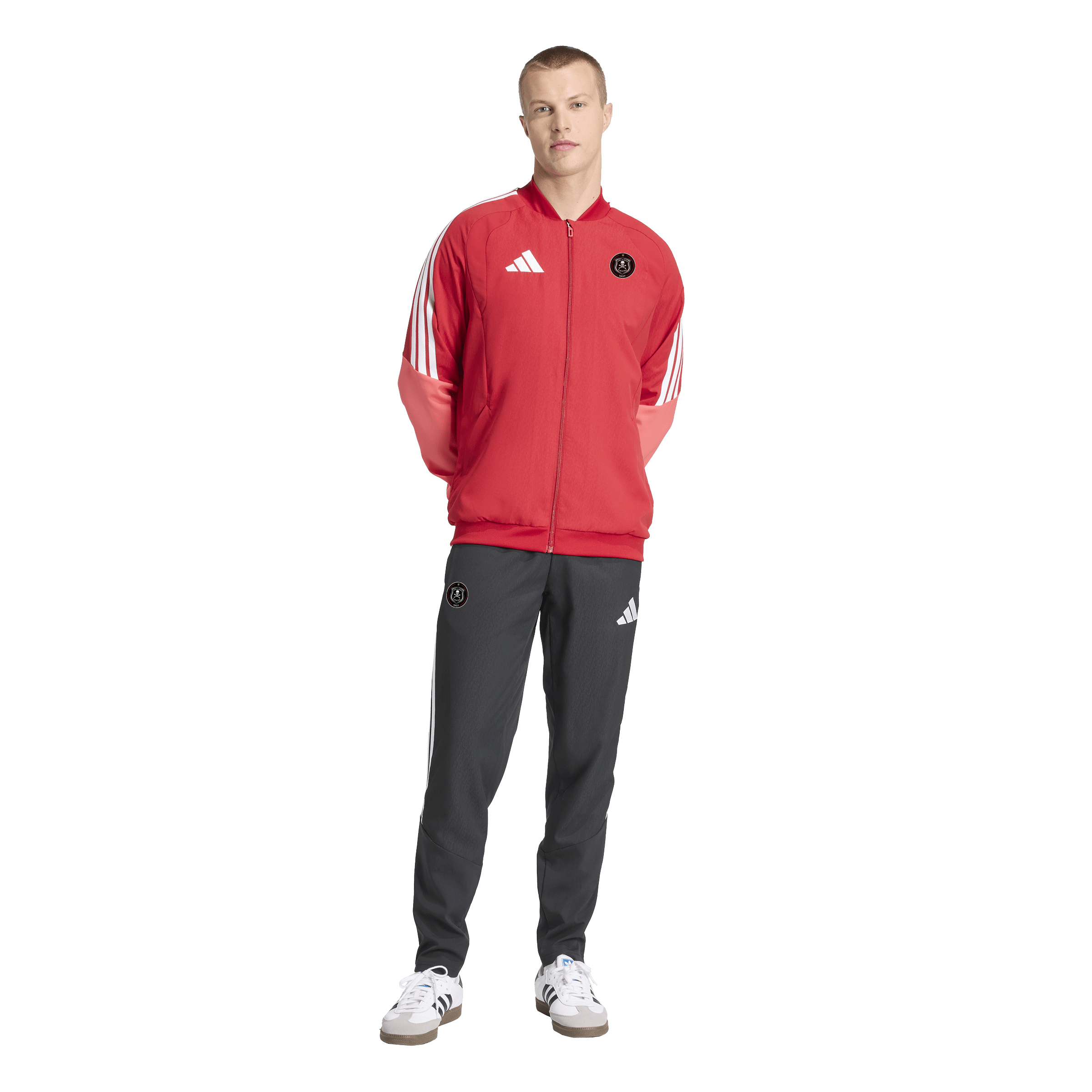 Orlando Pirates Adidas Tiro 26 Competition Presentation Jacket Team Power Red Semi Lucid Red White