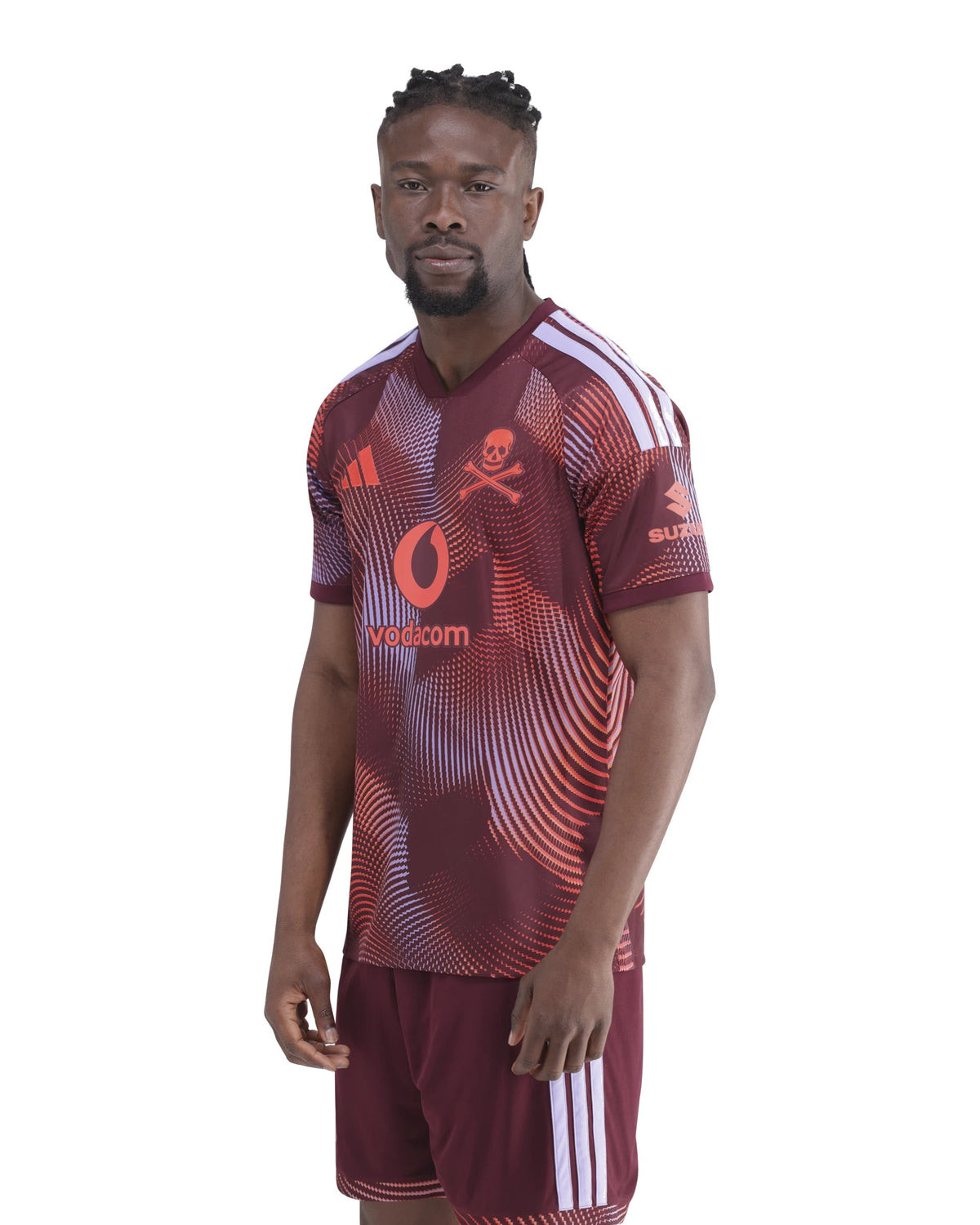 Orlando Pirates Adidas Third Jersey White Maroon