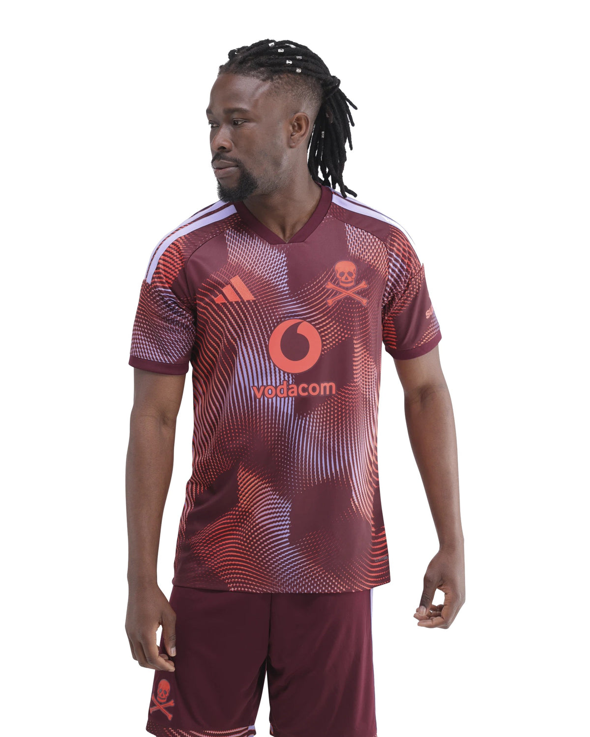 Orlando Pirates Adidas Third Jersey White Maroon