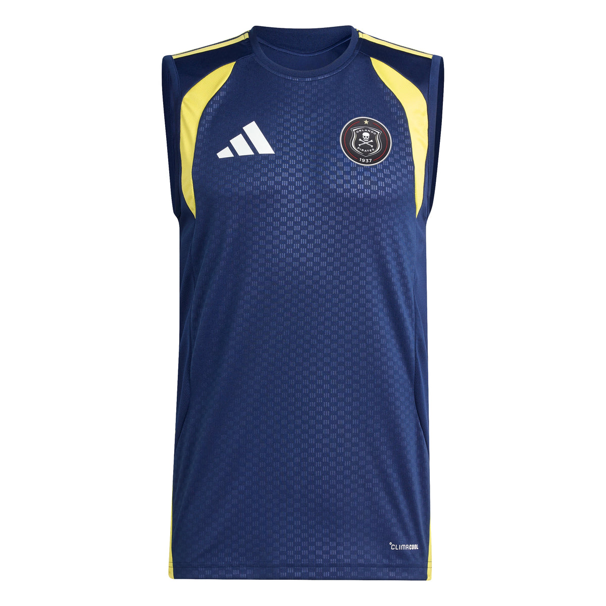 Orlando Pirates Adidas Tiro 26 Competition Sleeveless Jersey Team Navy Blue Light Yellow