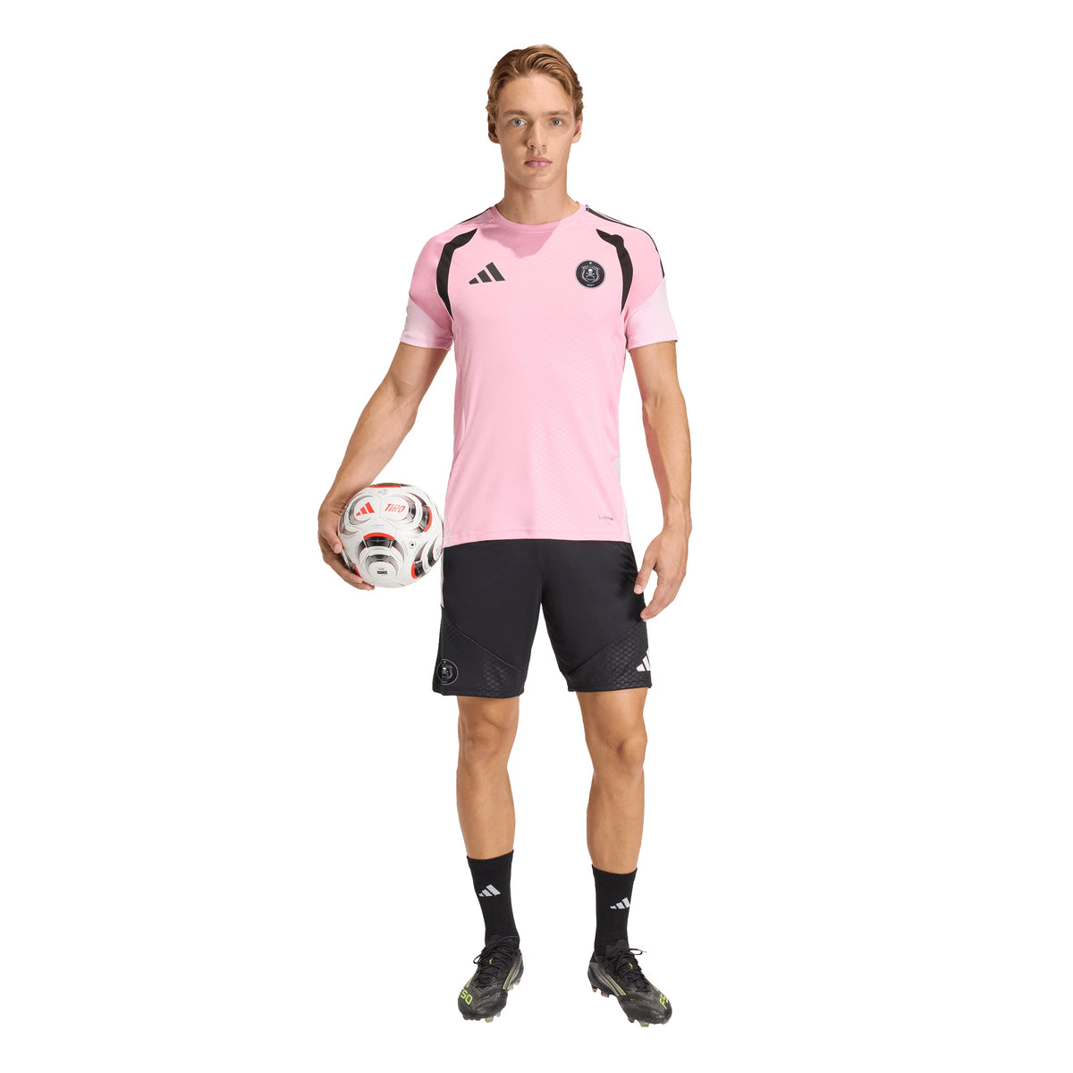 Orlando Pirates Adidas Tiro 26 Competition Training Shorts Black Light Pink
