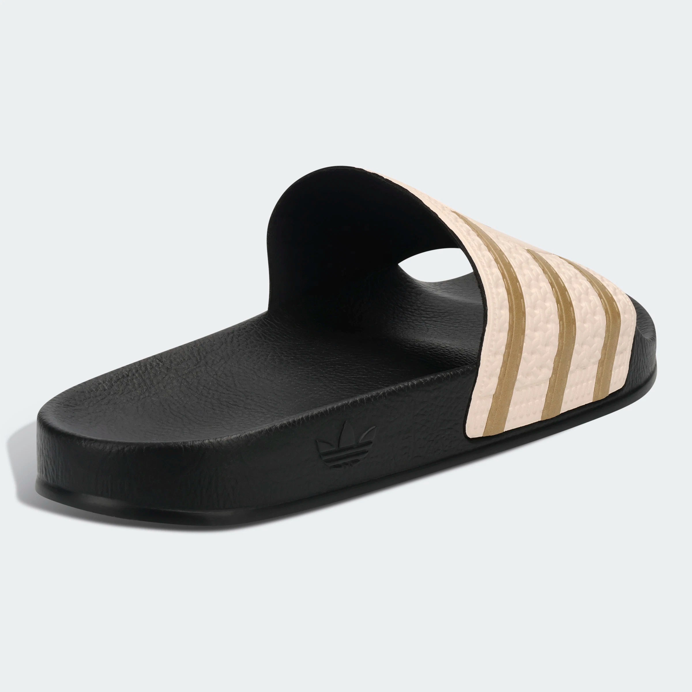 Orlando Pirates Adidas Trefoil Slides Black Khaki Linen