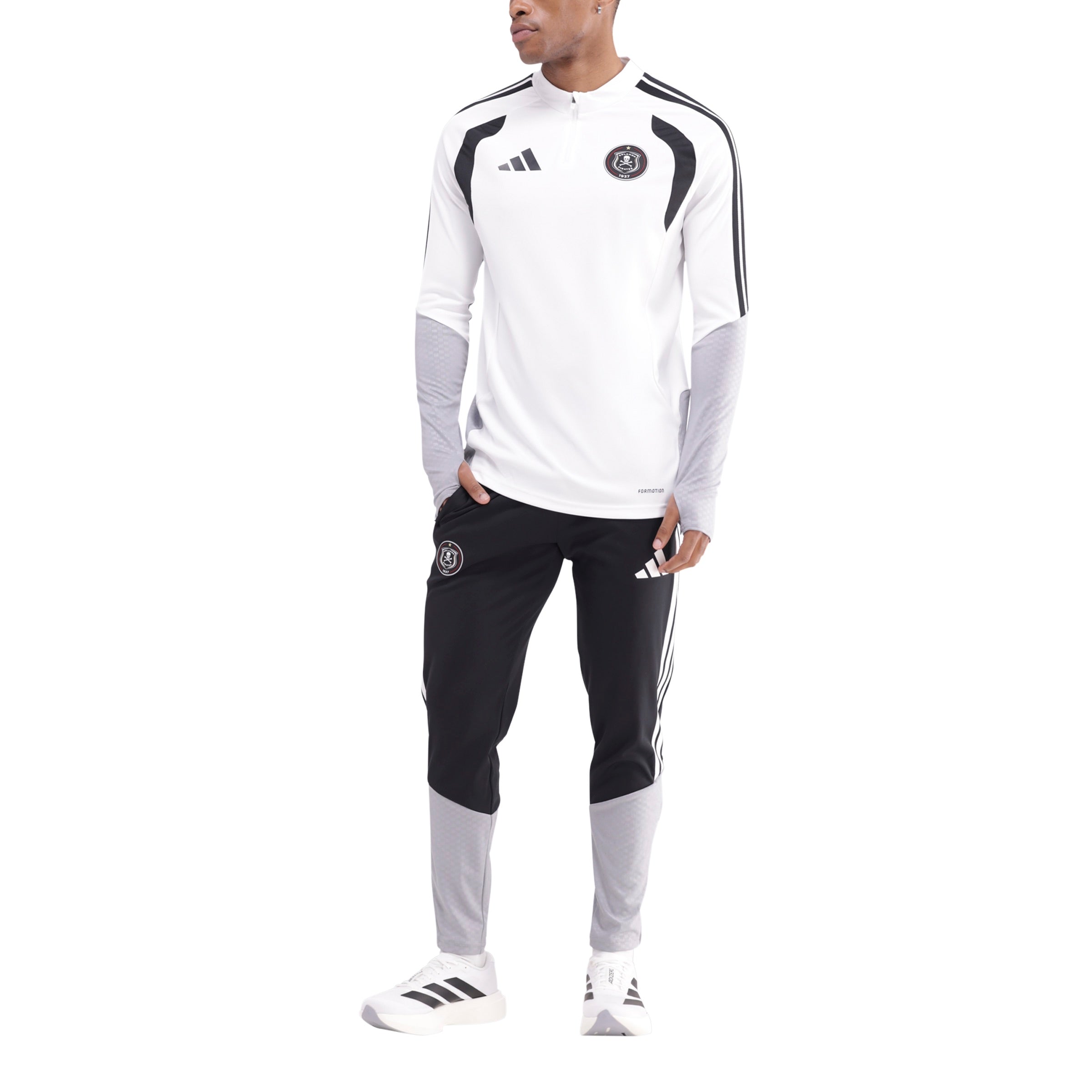 Orlando Pirates Adidas Tiro 26 Competition Training Pants Black Light Onix White
