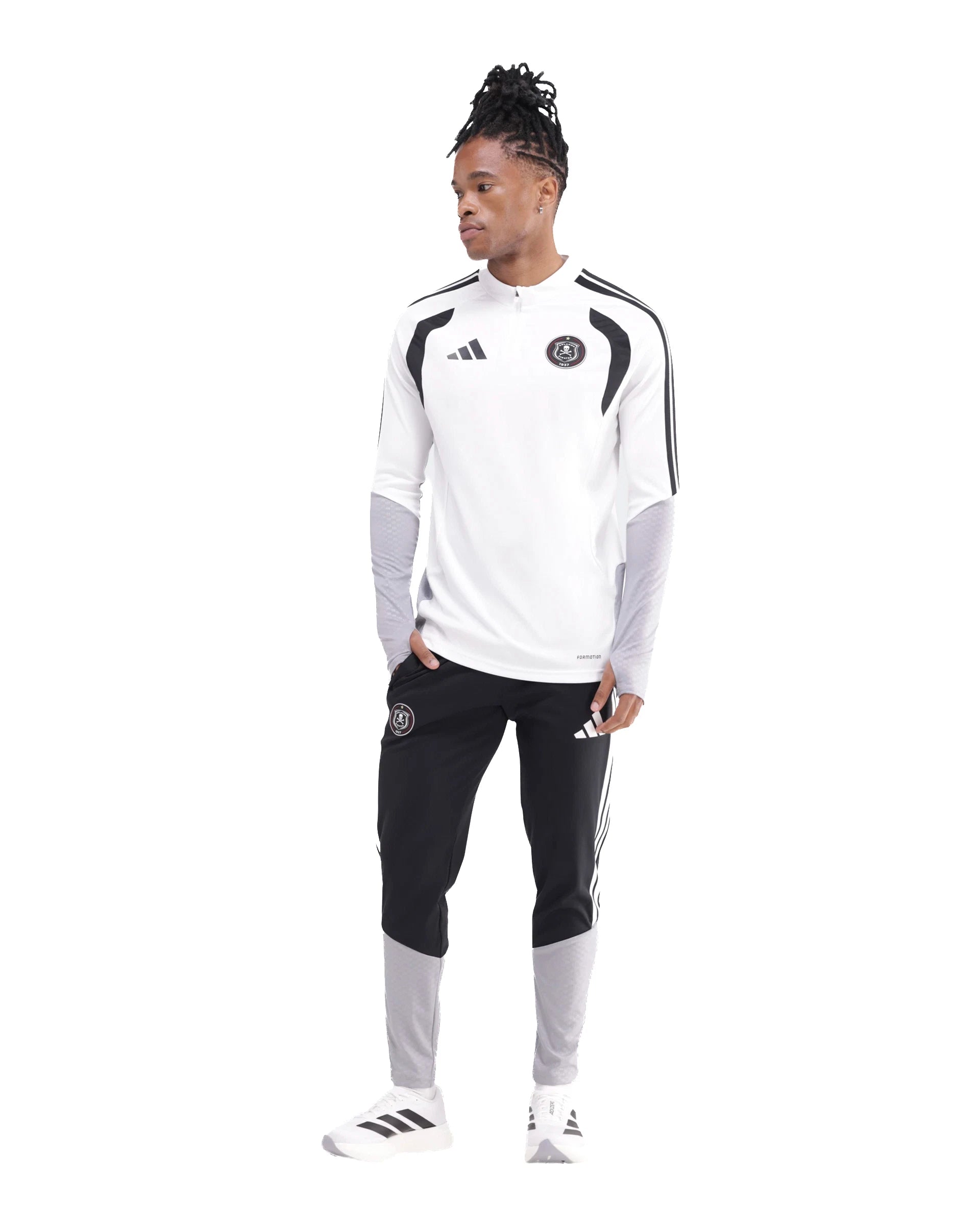 Orlando Pirates Adidas Tiro 26 Competition Training Pants Black Light Onix White