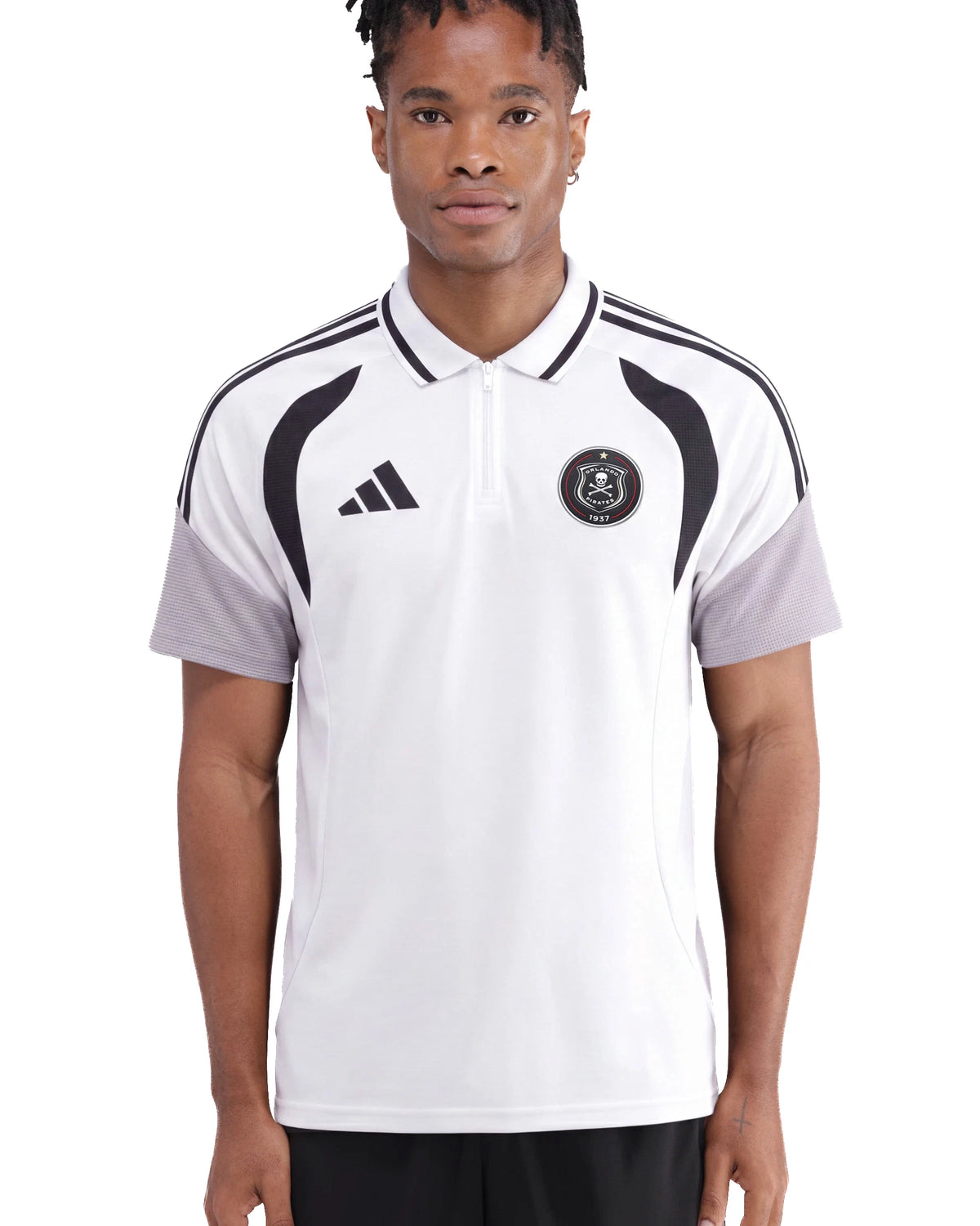 Orlando Pirates Adidas Tiro 26 Competition Polo White Light Onix Black