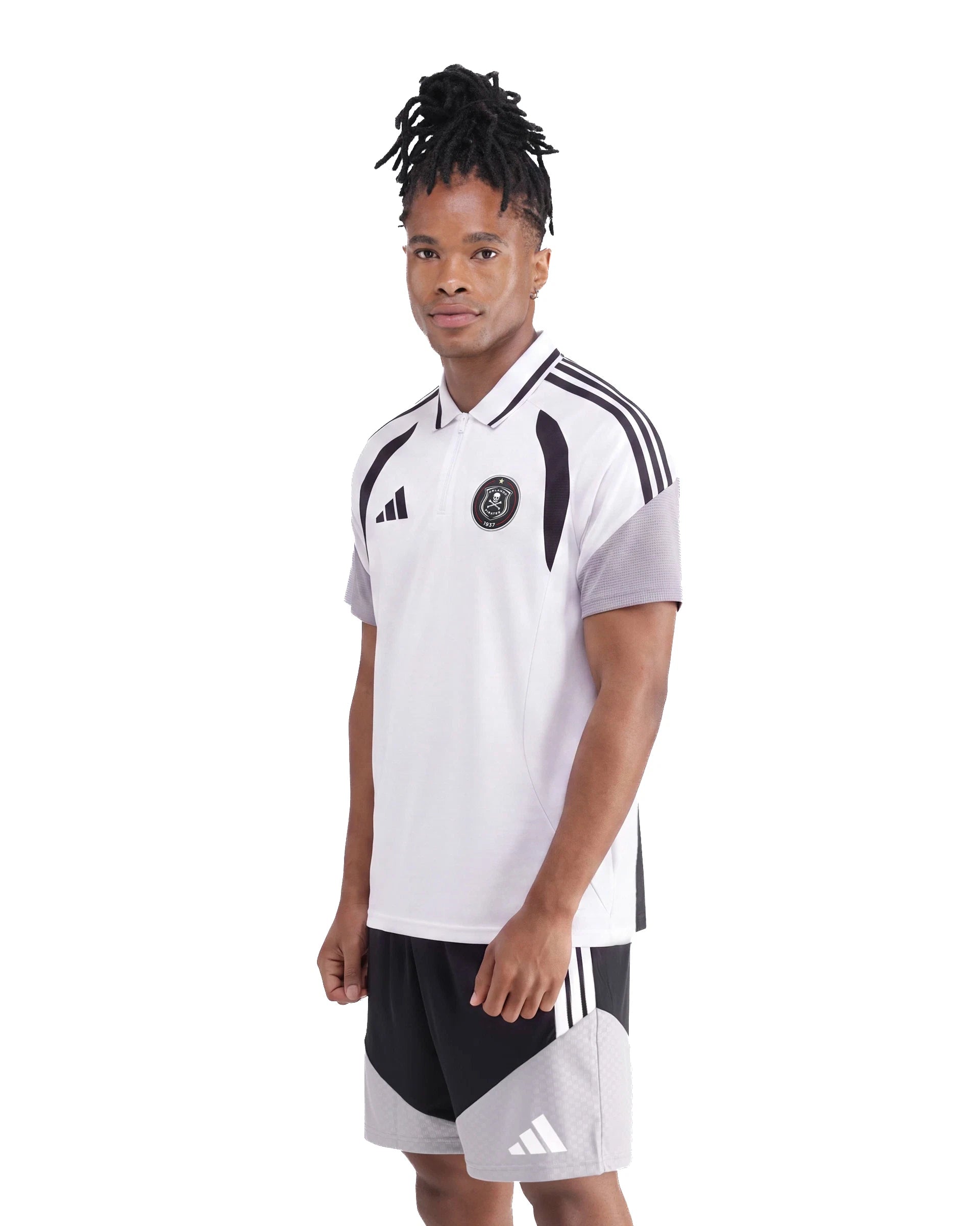 Orlando Pirates Adidas Tiro 26 Competition Polo White Light Onix Black