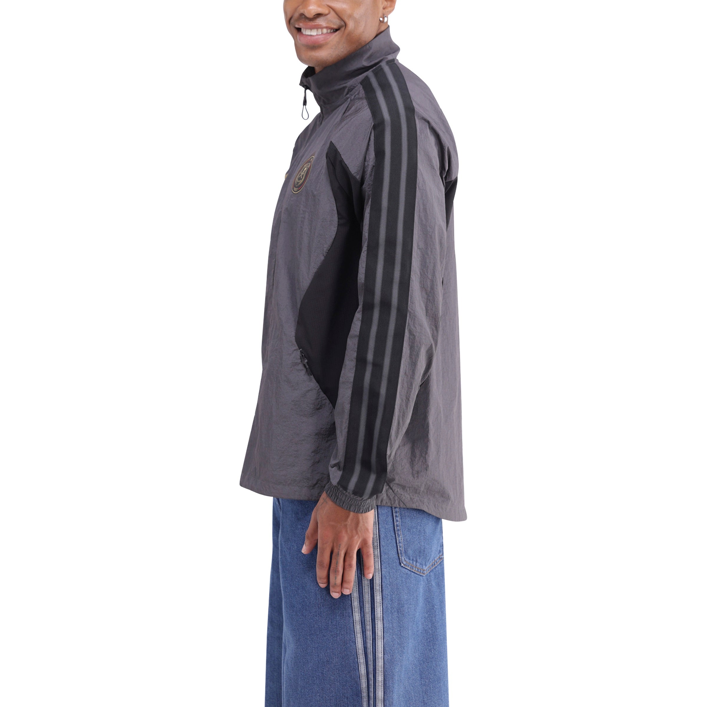 Orlando Pirates Adidas Home Anthem Jacket Grey Six