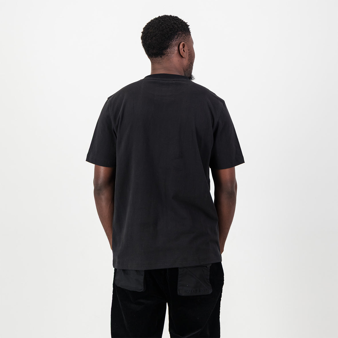 Graphic Regular Crew Tee Black