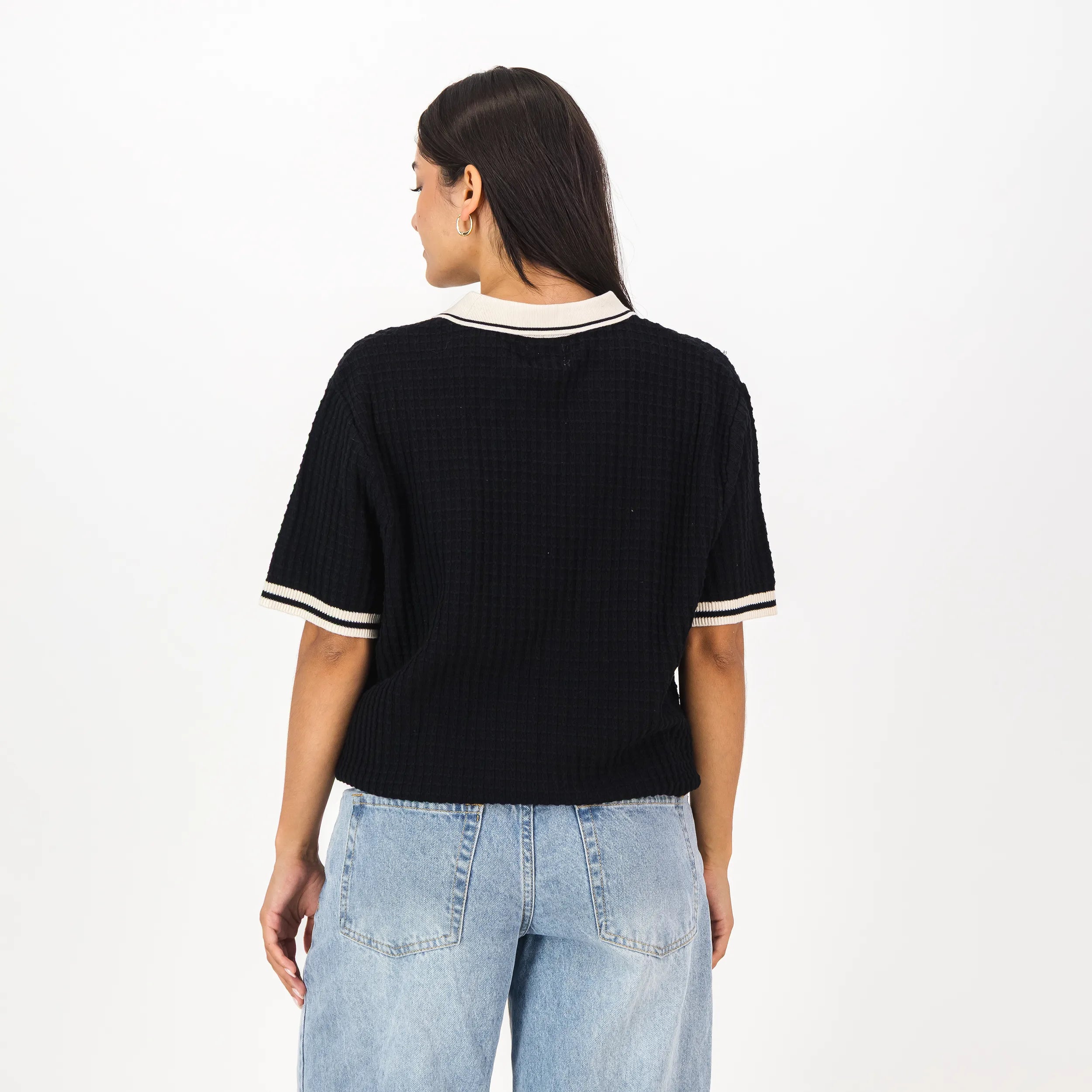 Basket Weave SS Knit Jersey
