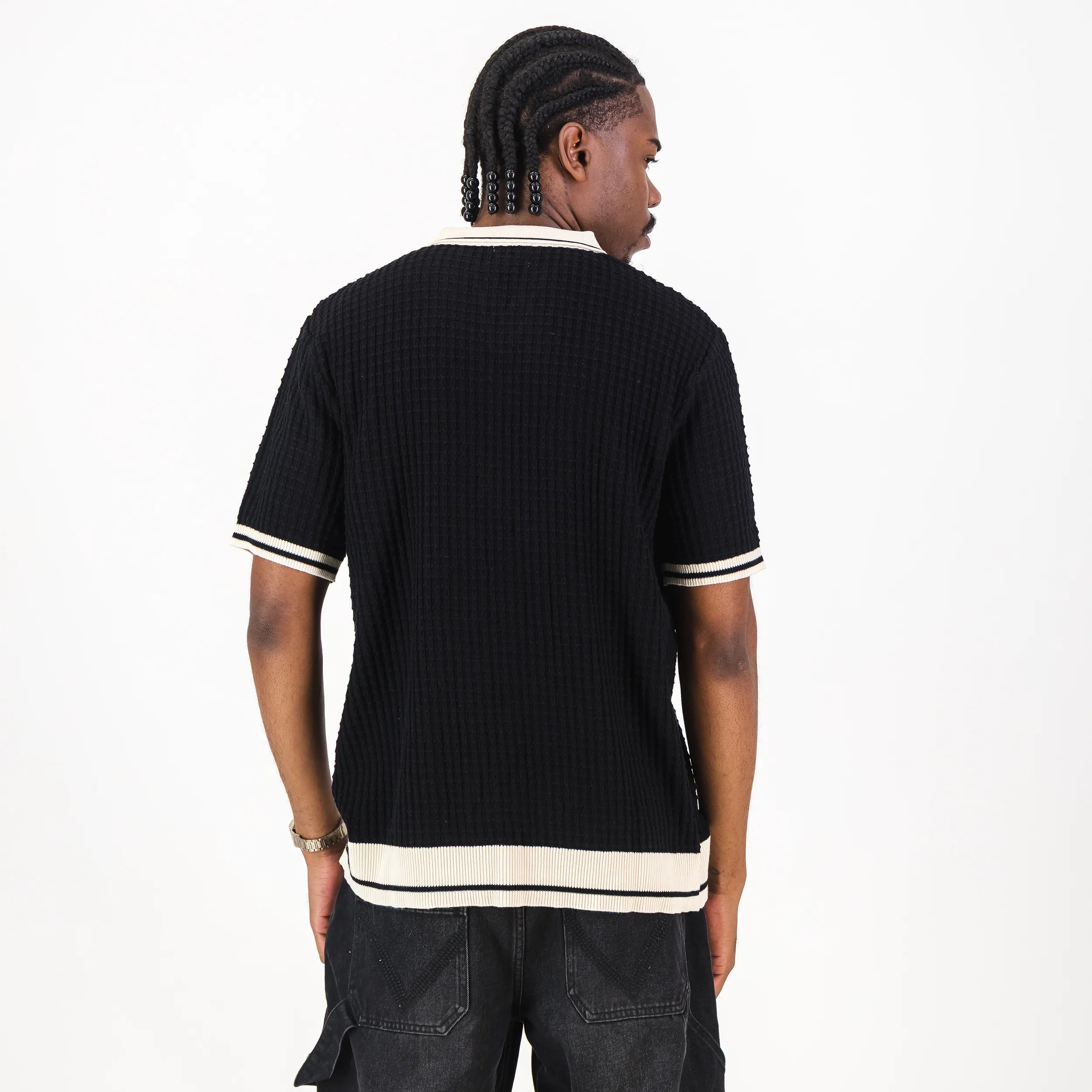 Basket Weave SS Knit Jersey