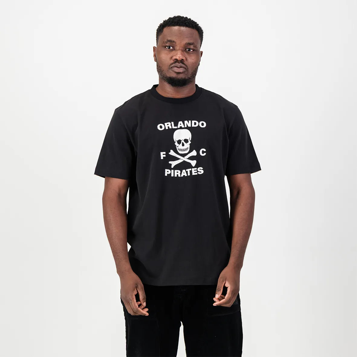 Graphic Regular Crew Tee Black