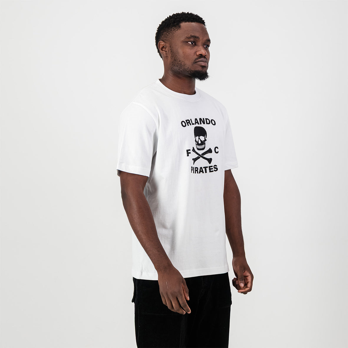 Graphic Regular Crew Tee White